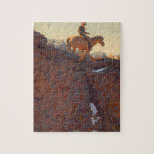 The lone trail by Maynard Dixon Jigsaw Puzzle