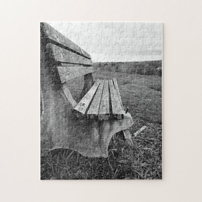 the lonely bench jigsaw puzzle (Vertical)