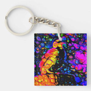 The Lonely Bird 4: Liquid Art Style Key Ring