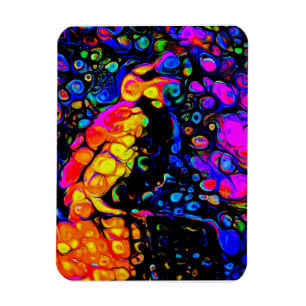 The Lonely Bird 4: Liquid Art Style Magnet
