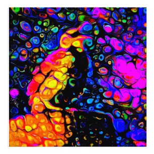 The Lonely Bird 4: Liquid Art Style Photo Print