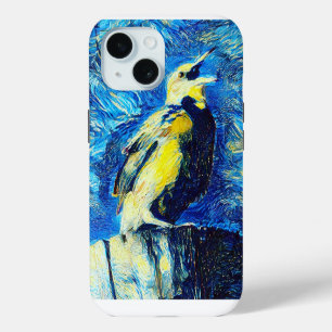 The Lonely Bird VanGogh Style iPhone 15 Case