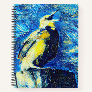 The Lonely Bird VanGogh Style Notebook