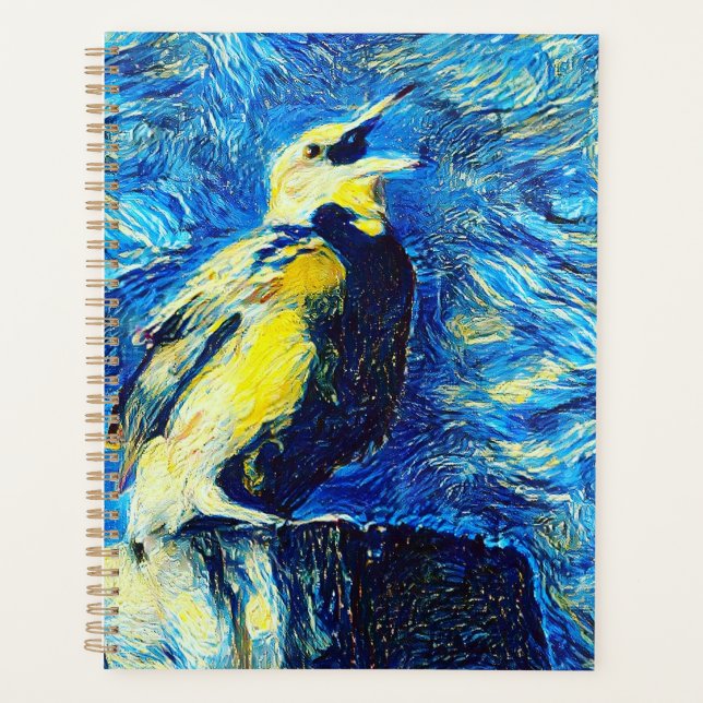 The Lonely Bird VanGogh Style  Planner (Front)