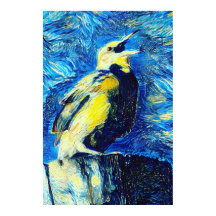 The Lonely Bird VanGogh Style