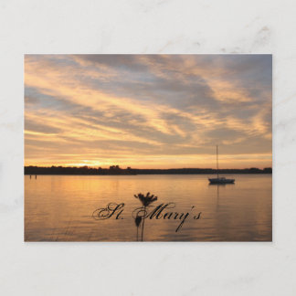The  Lonely Boat, St. Mary's Postcard