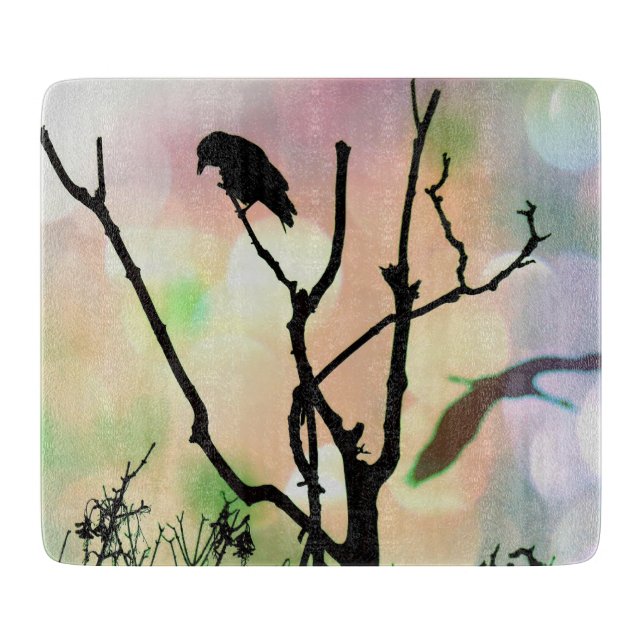 The Lonely Crow Cutting Board (Front)