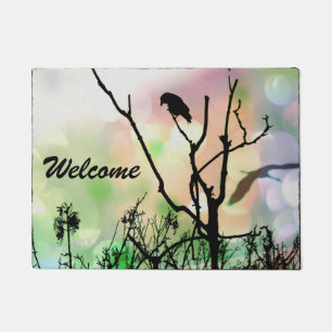 The Lonely Crow Door Mat