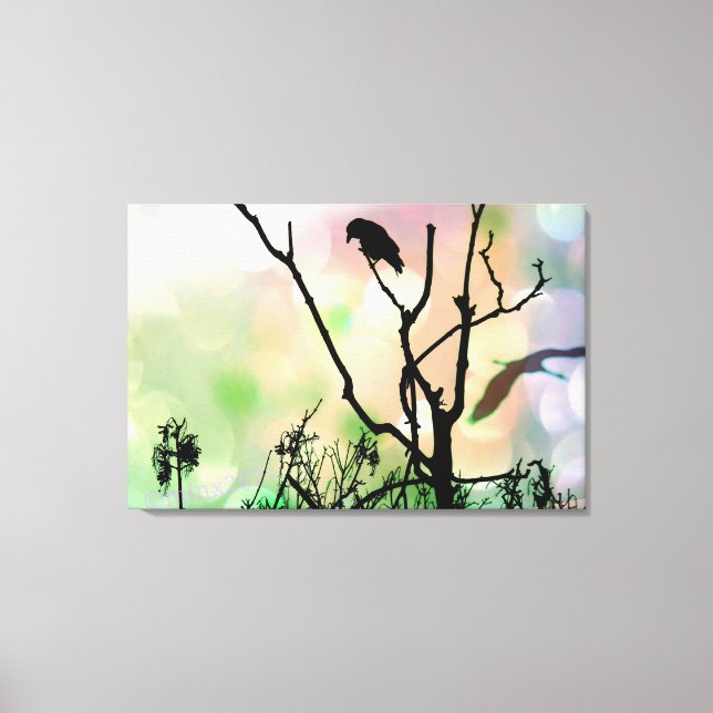 The Lonely Crow Wrapped Canvas (Front)