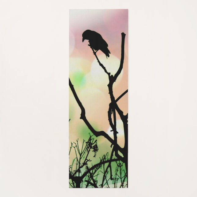 The Lonely Crow Yoga Mat (Back)
