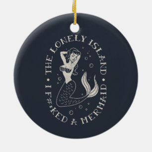 The Lonely Island Mermaid Ceramic Tree Decoration