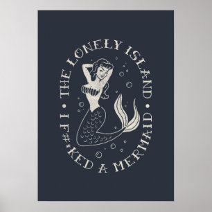 The Lonely Island Mermaid Poster