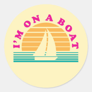 The Lonely Island On A Boat Classic Round Sticker