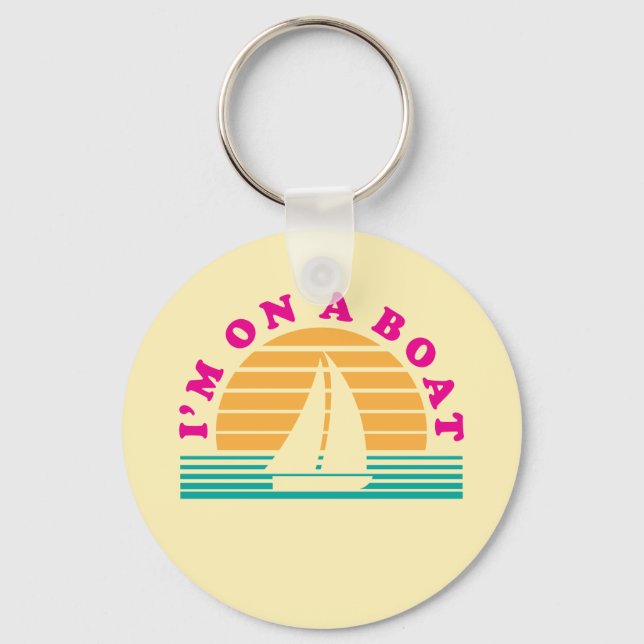 The Lonely Island On A Boat Key Ring (Front)