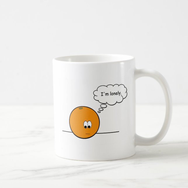 The Lonely Orange Coffee Mug (Right)