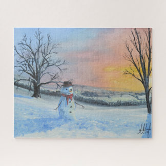 The Lonely Snowman Jigsaw Puzzle