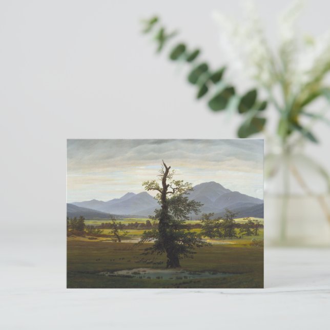 The lonely tree - Caspar David Friedrich 1822 Postcard (Standing Front)