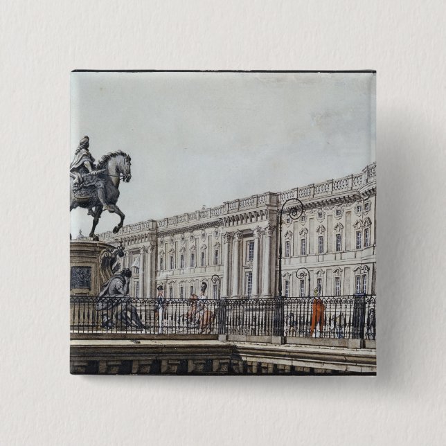 The long bridge with an aristocratic monument 15 cm square badge (Front)
