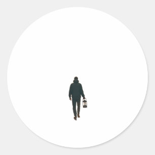 The Long Corridor Classic Round Sticker