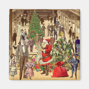 The Long List of Santa Claus Magnet