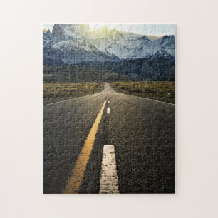 The Long Road To Fitzroy Mountain - Ruta 40 Jigsaw Puzzle