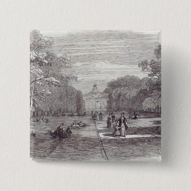 The Long Walk, Windsor 15 Cm Square Badge (Front)