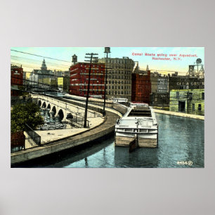 The longest aqueduct on the Erie Canal Poster