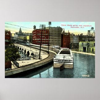 The longest aqueduct on the Erie Canal Poster