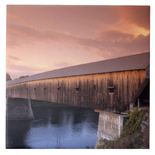 The longest covered bridge in the United States Ceramic Tile