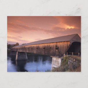 The longest covered bridge in the United States Postcard