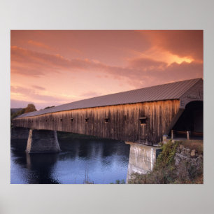 The longest covered bridge in the United States Poster