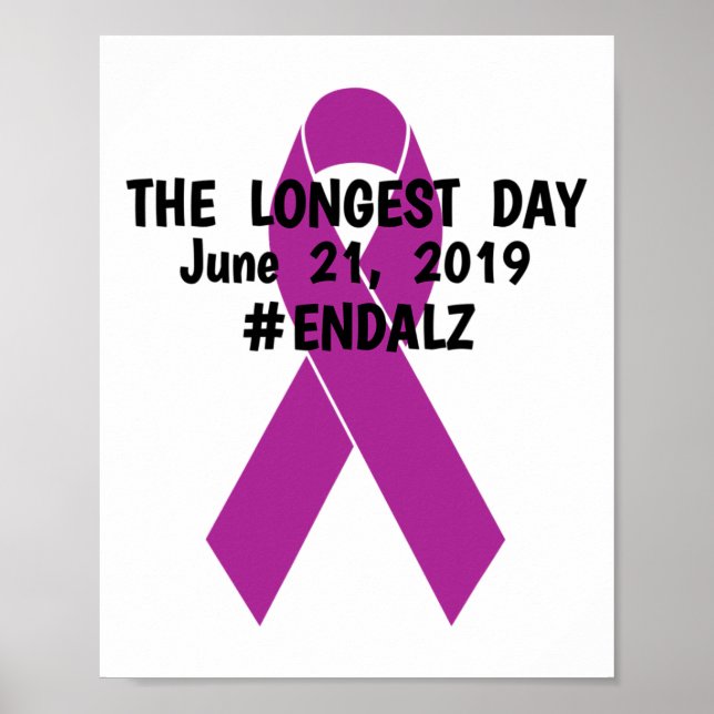 The Longest Day #endheimer June 21  Poster (Front)