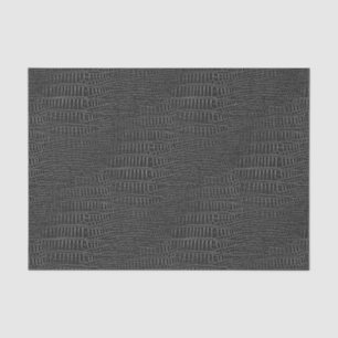 The Look of Black Realistic Alligator Skin Tissue Paper