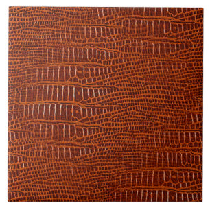 The Look of Brown Realistic Alligator Skin Tile