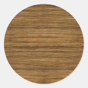 The Look of Driftwood Oak Wood Grain Texture Classic Round Sticker