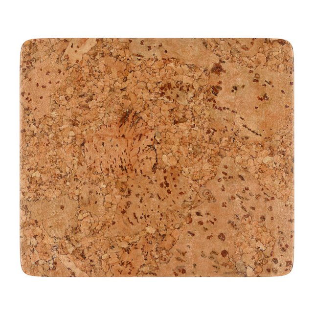 The Look of Macadamia Cork Burl Wood Grain Cutting Board (Front)