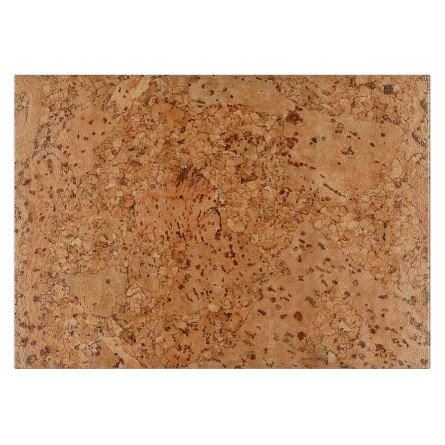 The Look of Macadamia Cork Burl Wood Grain Cutting Board (Front)