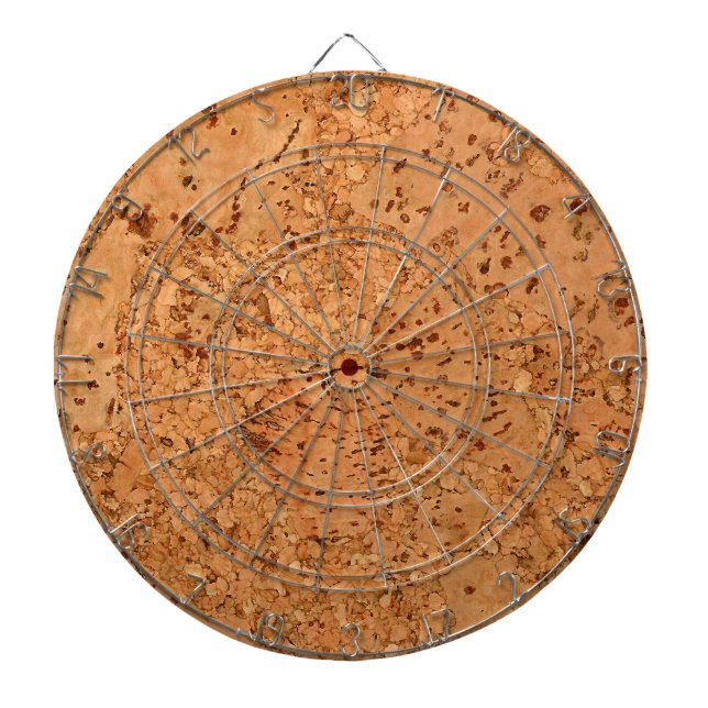 The Look of Macadamia Cork Burl Wood Grain Dartboard (Front)
