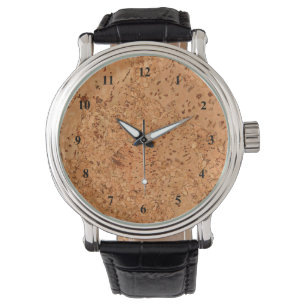 The Look of Macadamia Cork Burl Wood Grain Watch