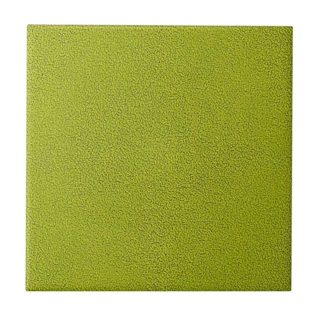 The look of Snuggly Chartreuse Green Suede Ceramic Tile (Front)
