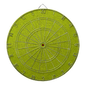 The look of Snuggly Chartreuse Green Suede Dartboard