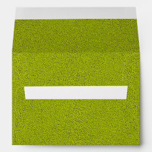 The look of Snuggly Chartreuse Green Suede Envelope