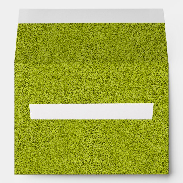 The look of Snuggly Chartreuse Green Suede Envelope (Back (Bottom))