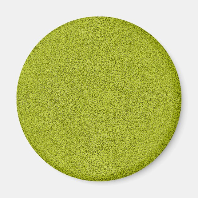 The look of Snuggly Chartreuse Green Suede Magnet (Front)