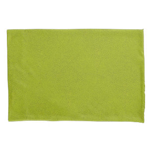 The look of Snuggly Chartreuse Green Suede Pillowcase