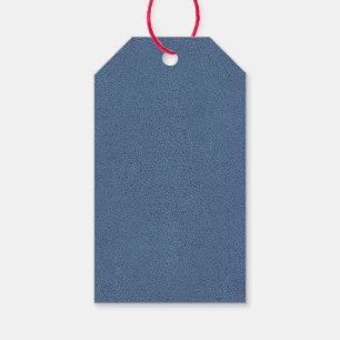 The look of Snuggly Slate Blue Suede Texture Gift Tags