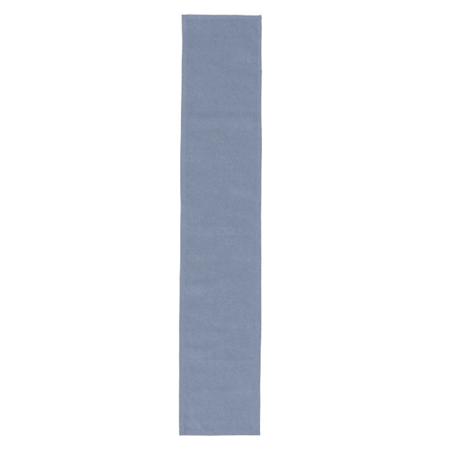 The look of Snuggly Slate Blue Suede Texture Medium Table Runner (Front)