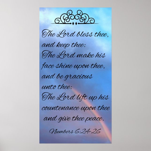 The Lord Bless Thee and Keep Thee Poster (Front)