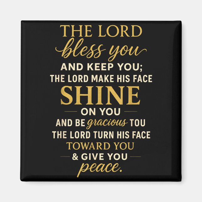 The Lord Bless You And Keep You  Magnet (Front)