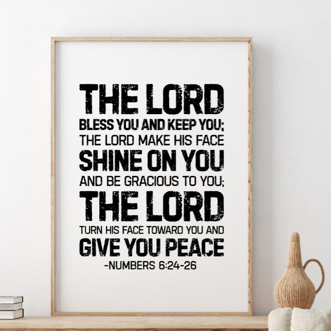 The Lord Bless You And Keep You, Numbers 6:24-26 Poster (Creator Uploaded)
